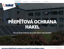 Tablet Screenshot of hakel.cz